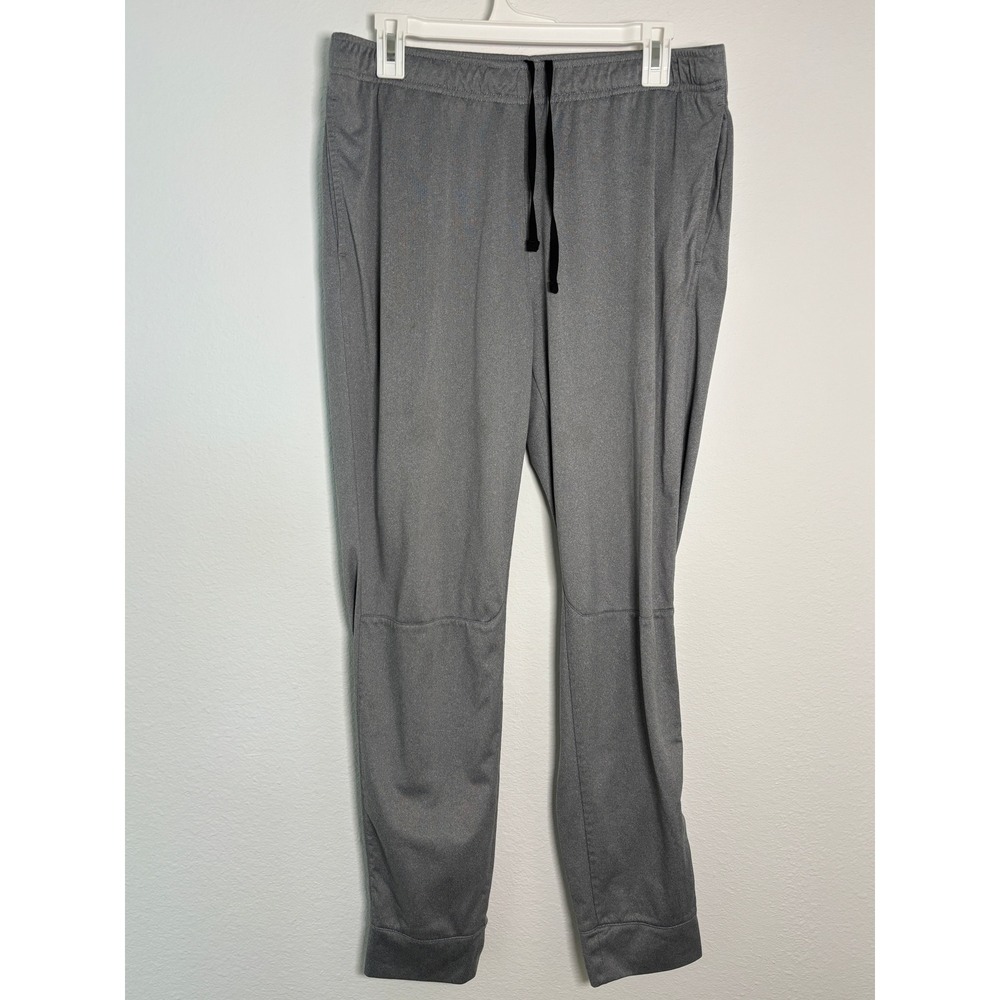 Avia‎ Mens Qwick-Dry Joggers Gray Athletic Sweatpants Large Drawstring Pockets